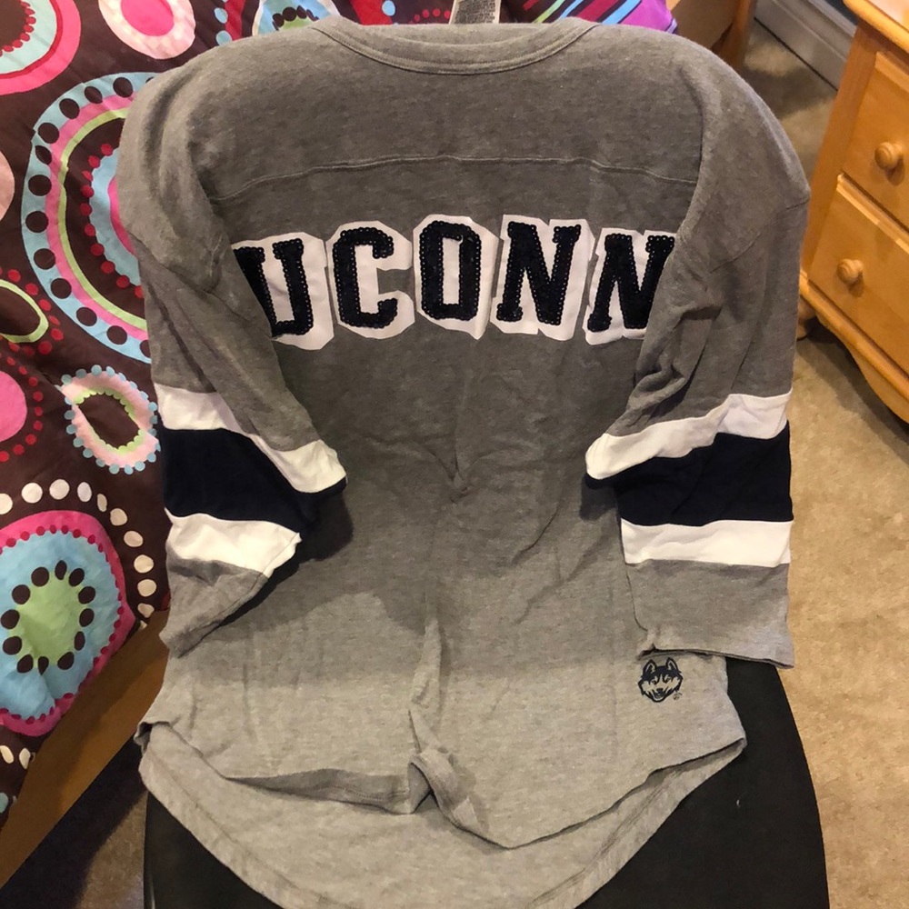 UCONN Long Sleeve Tee Shirt by PINK